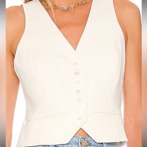 The Favorite Daughter Vest in Ivory
